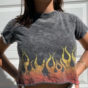 Adika Flames Crop Top